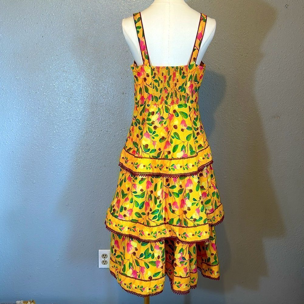 NEW Farm Rio mini cashew midi dress size M - Picture 6 of 14